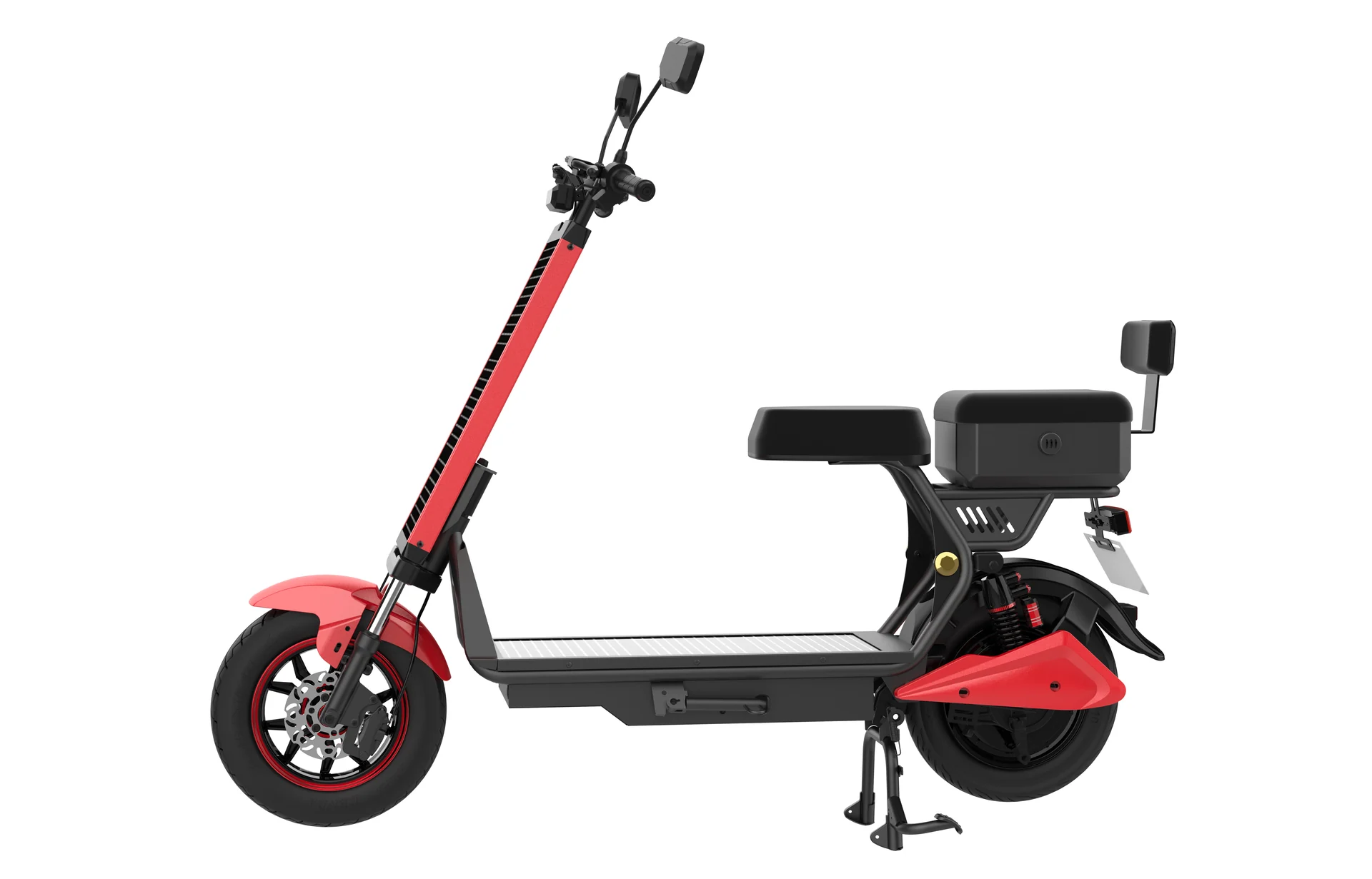 Laineng L101 solar electric moped in red