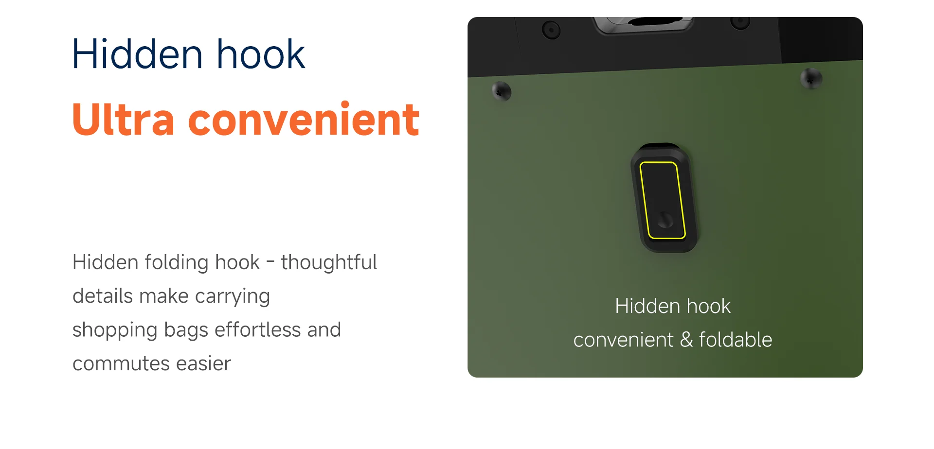 Laineng L101 hidden folding hook