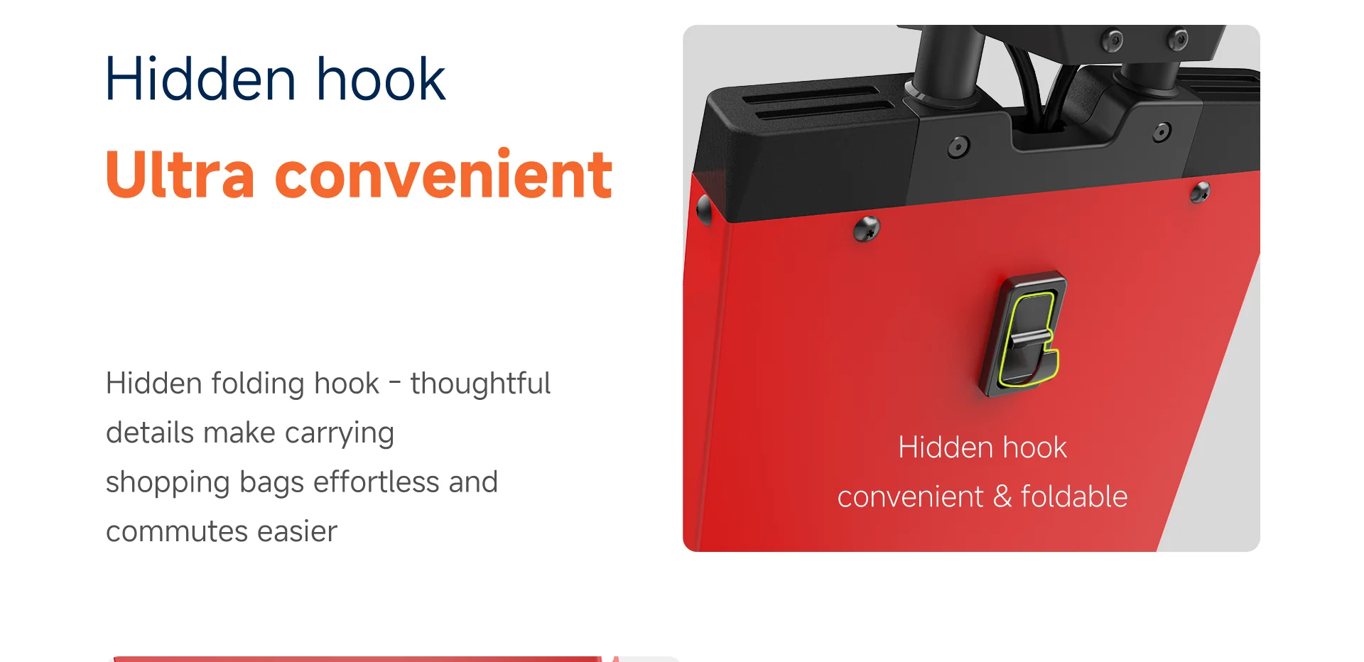 Laineng S108 Pro hidden folding hook