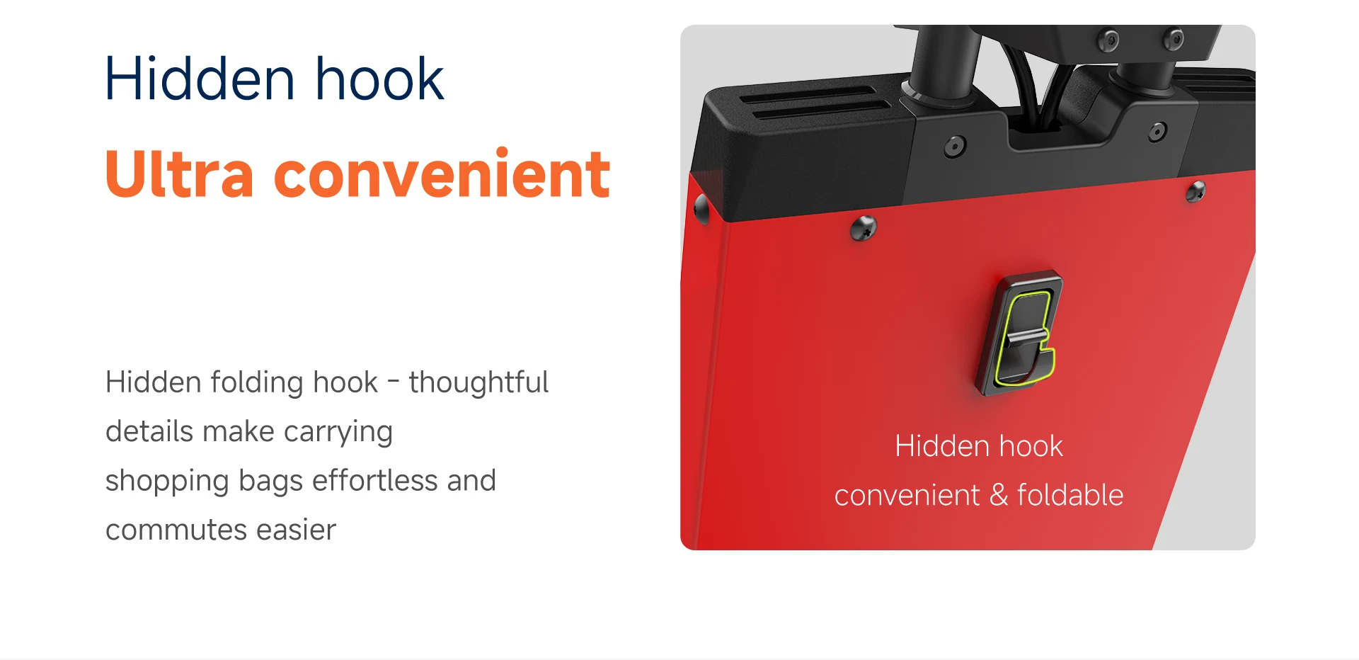 Laineng S109 hidden folding hook